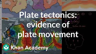 Plate tectonics Evidence of plate movement  Cosmology amp Astronomy  Khan Academy [upl. by Colp]