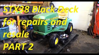 A complete refurb on this STX38 Black Deck Motorsports Edition Part 2 of 3 [upl. by Gnik]