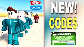 NEW CODES SQUID GAME CODES 2023  SQUID GAME CODES  ROBLOX SQUID GAME CODES  SQUID GAME CODE [upl. by Drehcir862]