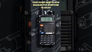 Baofeng UV5R  How To Enable The Roger Beep Option Shorts [upl. by Cower]