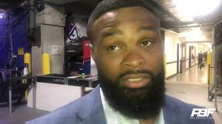 TYRON WOODLEY IMMEDIATE REACTION TO JAKE PAUL KNOCKOUT WIN OVER MIKE PERRY [upl. by Sakovich]