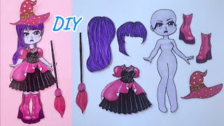 Inside Out 2 in Gacha Life  Gacha Drawing  Ennui halloween Costume paperdoll howtodraw [upl. by Nnairol]