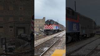 Metra 99 leads outbound into Western Avenue railway railfan metra metrarail train [upl. by Ursas]