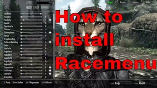 Skyrim  How to install Racemenu manually [upl. by Rukna]