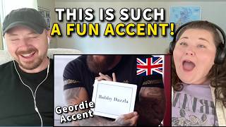 Americans React to Geordie Accent amp Slang  Such a fun accent [upl. by Younglove562]