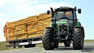 WIELTON Ballenwagen mit Ladungssicherung  1 Achs Dolly  DeutzFahr amp Fendt Traktoren [upl. by Cordula]