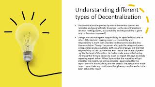 DECENTRALISATION DECONCENTRATION DELEGATION  DEVOLUTIONUNDERSTANDING THE TERMS [upl. by Quinlan]