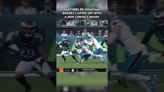 PANTHERS RB JONATHAN BROOKS CARTED OFF WITH A NON CONTACT INJURY [upl. by Witty]