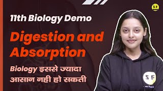 Class 11th Live Biology Digestion and Absorption With Sonam Maam Science and Fun [upl. by Eikin230]