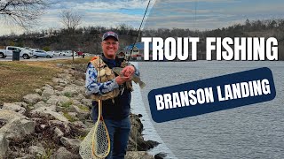 Trout Fishing at Branson Landing on Lake Taneycomo [upl. by Trisha]