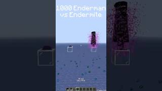 Minecraft 1000 Enderman vs Endermite minecraft minecraftshorts minecraftmemes [upl. by Nnylirak588]