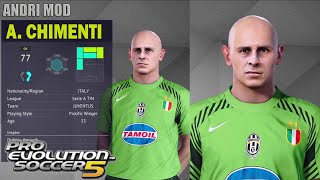 PES 2021  FREE DOWNLOAD UPDATE FACE ANTONIO CHIMENTI JUVENTUS [upl. by Grigson48]