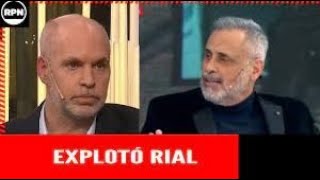 Rial puso contra las cuerdas a Larreta en vivo ¿Lo termino de hundir [upl. by Iggie]