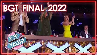 ALL 2022 BRITAINS GOT TALENT FINAL PERFORMANCES  Top Talent [upl. by Ymij]