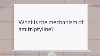 What is the mechanism of amitriptyline [upl. by Laurens]