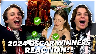 2024 Oscar Winners REACTION [upl. by Aibara]