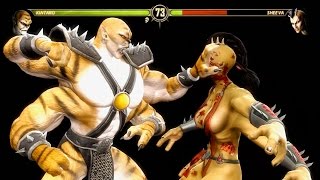 Mortal Kombat 9  Kintaro Reverse Rip Fatality on all Characters 4K 60FPS Gameplay Fatalities Mods [upl. by Llerdnam321]