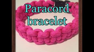 How to Make a Onecolor Paracord Bracelet [upl. by Ferrigno]