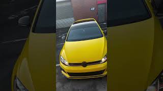 Yellow GTI TCR x777tcr golfgti vwgolf golf7 [upl. by Asimaj808]