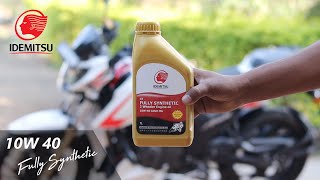 Idemitsu 10w40 Fully Synthetic Engine Oil  Apache RTR 200 Oil Change [upl. by Nnylkoorb990]