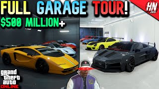 Full Tour of My 500M Vehicle Collection In GTA Online [upl. by Ahsemal35]