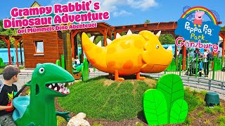 Grampy Rabbits Dinosaur Adventure at Peppa Pig Park Günzburg Germany June 2024 4K [upl. by Neerehs]