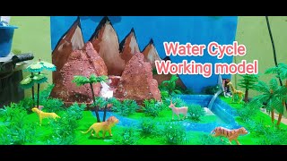 Water Cycle Working Model  Science Project fair project [upl. by Mehala]