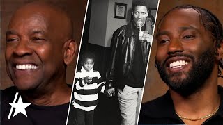 Denzel Washington amp John David Washington React To SWEET FatherSon Photo [upl. by Renrut]