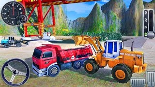 Flying Trash Dump Truck Driving  Garbage Truck Drive Simulator  Road Garbage Dump Truck Driver 3D [upl. by Oinotnas]