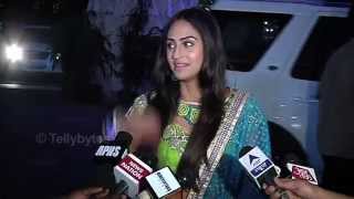 Krystle DSouza and Roopal Tyagi look stunning at Karan  Ankitas Reception [upl. by Fillander]