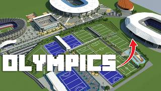 Building OLYMPIC STADIUMS in Minecraft Paris 2024 [upl. by Ynnus]