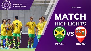 JAMAICA U20 32 BERMUDA U20  CONCACAF U20 QUALIFICATION  EXTENDED HIGHLIGHTS  29022024 [upl. by Reagen244]