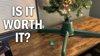 Feltom Rotating Christmas Tree Stand Review  Is It Worth It [upl. by Oruasi526]