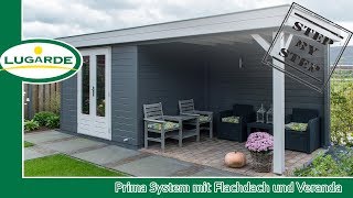 Gartenhaus bauen Prima System mit Veranda  Lugarde [upl. by Van950]