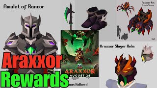 Araxxor Rewards Quick Breakdown August 28th Release Date New Boss [upl. by Alyehc]