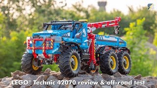 LEGO Technic 42070 6x6 All Terrain Tow Truck detailed review amp offroad test [upl. by Flight]