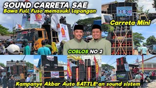 ADU GENGSI SOUND SISTEM  Puluhan Sound System dan CARRETA berderetan di Kampanye Akbar 02 [upl. by Aihsilef]