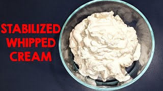 Easy Whipped Cream That Does Not Melt  Stabilized Fluffy Light Whipped Cream  Simple Ingredients [upl. by Eessej678]