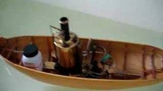 Model steamboat  model de remorcher cu abur  Test 2 [upl. by Gilbertine]