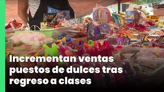 Incrementan ventas puestos de dulces tras regreso a clases  Jalisco Noticias [upl. by Ydur]