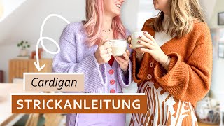 Pumpkin Spice Cardigan Strickanleitung  alle Techniken zur Anleitung erklärt [upl. by Stewardson]