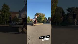 Back 2 back brendanjonesm nolllieflip back2back skateboarding dementedshredshop [upl. by Haek80]