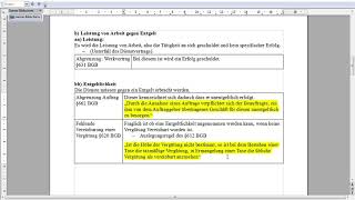 1 Vorliegen eines Arbeitsvertrages Arbeitnehmereigenschaft §611a BGB Schema [upl. by Nytsirt]