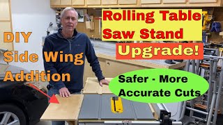 DIY Rolling Table Saw Stand Update [upl. by Mohandis]