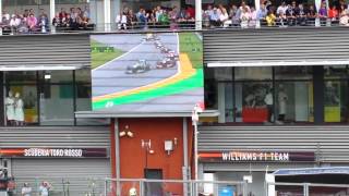 Spa F1 2013 at gold 9 first lap [upl. by Cherilyn]