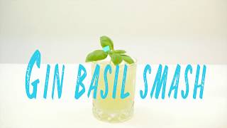 How to make a Gin Basil Smash Cocktail [upl. by Nawj]