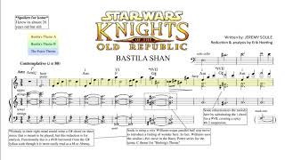 Kotor quotBastila Shanquot  Jeremy Soule Score Transcription amp Analysis [upl. by Caldeira46]