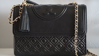 Unboxing Tory Burch Fleming Convertible Shoulder Bag [upl. by Buffum432]