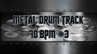 Easy Slow Metal Drum Track 70 BPM  Preset 30 HQHD [upl. by Nerland]