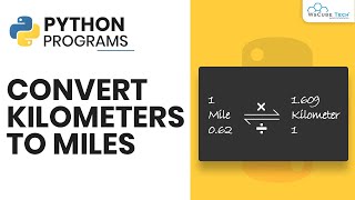 Python Program to Convert Kilometers to Miles Hindi  Python Tutorial [upl. by Lipkin]